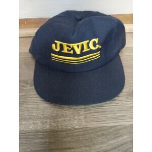 JEVIC Snapback Adult Baseball Ball Cap Hat USA Vintage Navy Blue Yellow